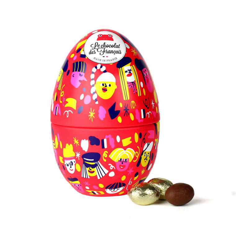 Œuf en métal design, Le Chocolat des Français