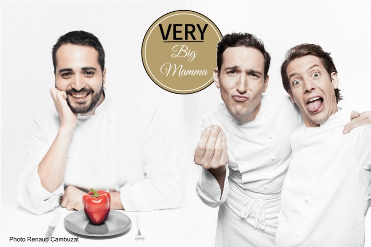 Very Big Mamma Le chef Ciro Cristiano, Victor Lugge et Tigrane Seydoux.