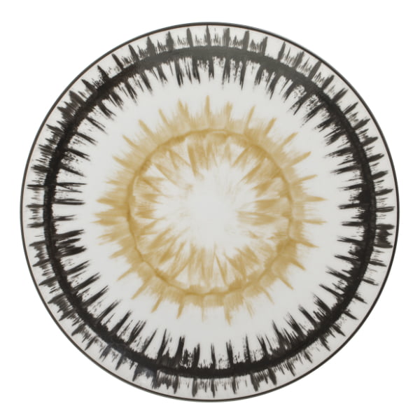 Assiette Noir et Or, Marie Daage