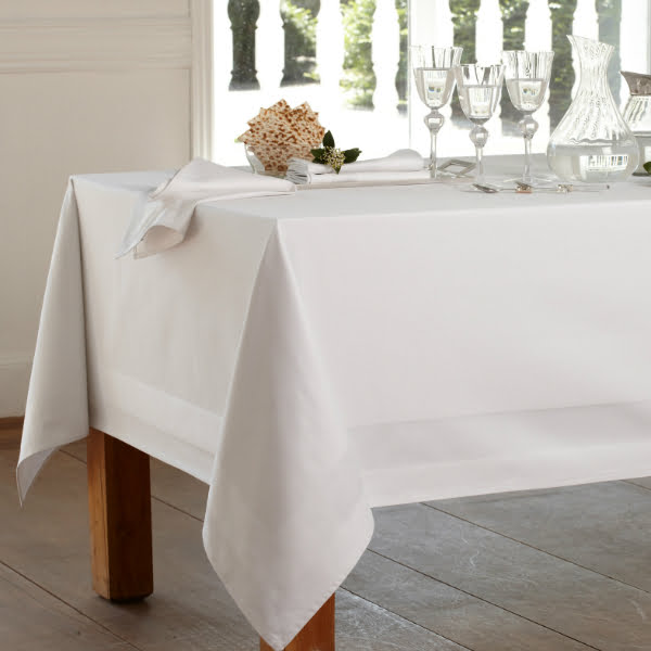 Nappe Blanche bande satin, Becquet