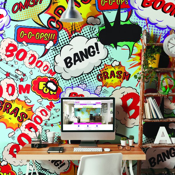 Comic Pop Wall Mural, Graham & Brown
