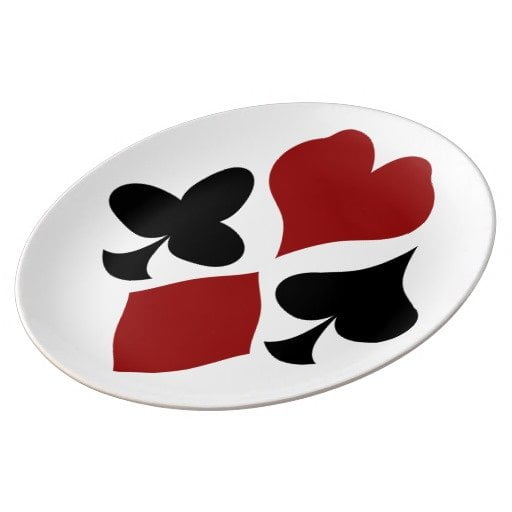 Assiette Carte de jeu, zazzle