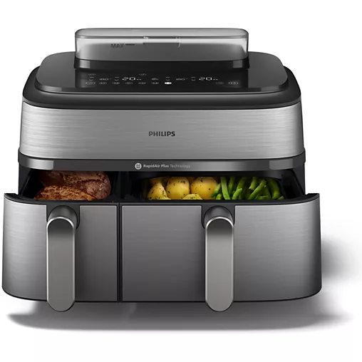 Lire la suite à propos de l’article Nouvel Airfryer Philips : double panier et fonction vapeur