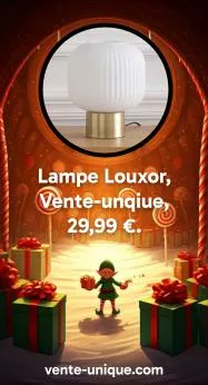 9 : Lampe Louxor, Vente-unique, 29,99 €. https://www.vente-unique.com/p/louxor-lampe-a-poser-en-laiton-brosse-et-verre-texture-blanc-d-20-x-h-24-cm-dore-louxor?q=lampe%20louxor