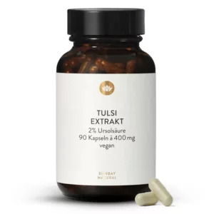 Bouteille de complément alimentaire végétalien